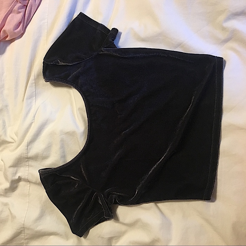 ❌SOLD❌Kaitlyn Velvet Crop Top